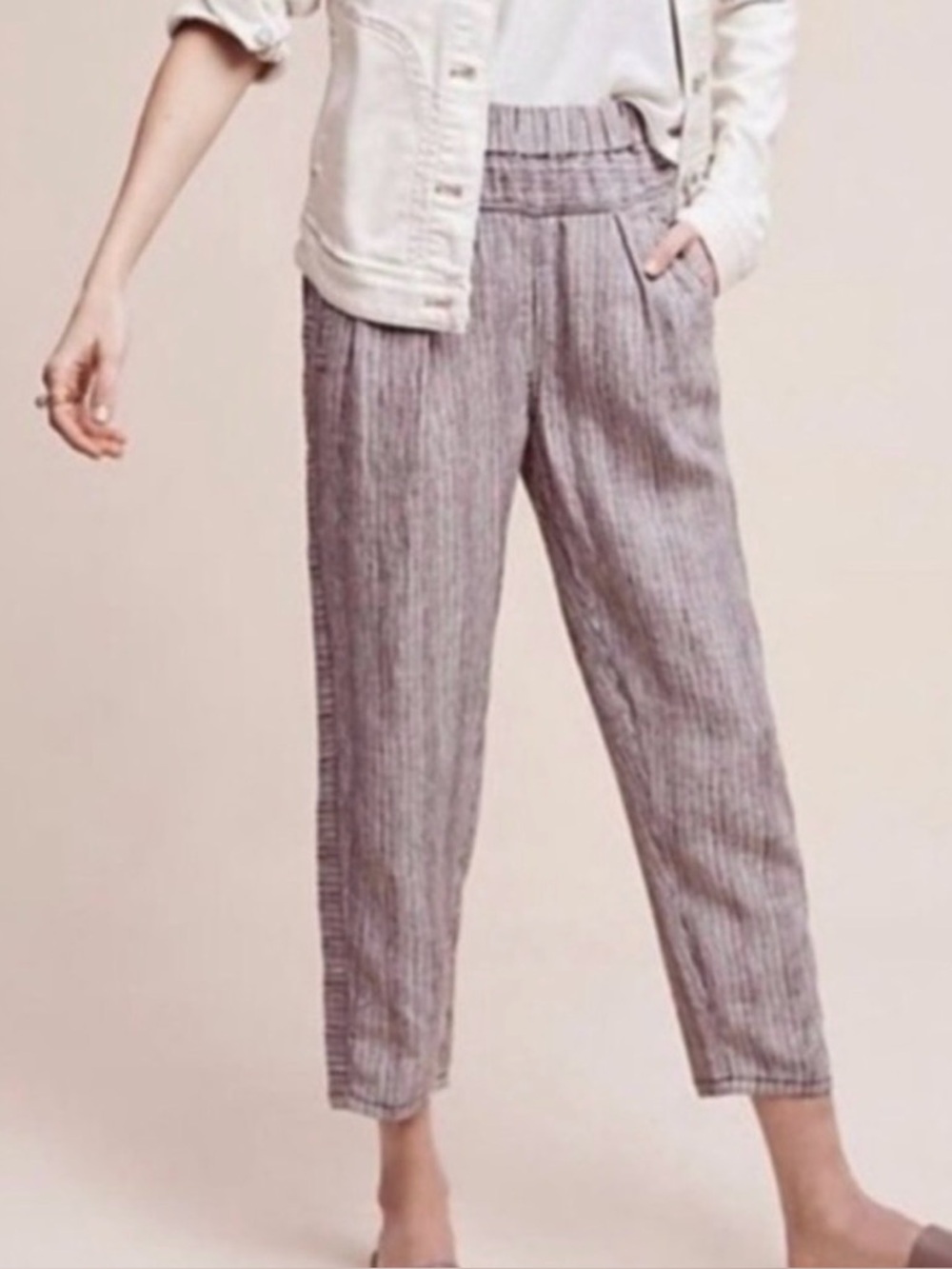 ⭐️Anthropologie Hei Hei Pull On Linen Pants⭐️